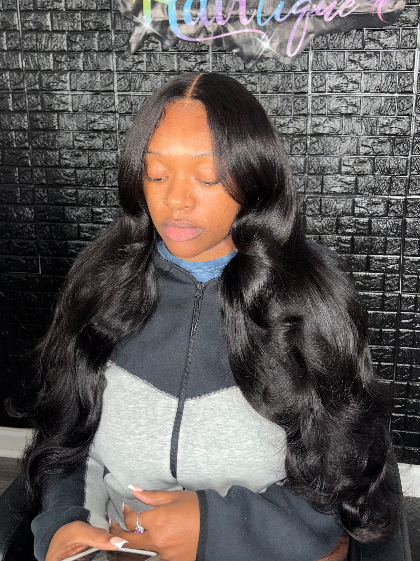 1B HD Lace Closure Loose Wave Wig