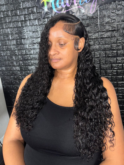 1B HD Lace Frontal Deep Wave Wig