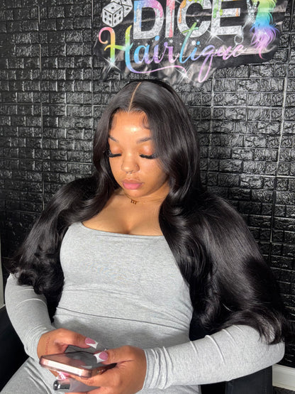 1B HD Lace Closure Body wave Wig