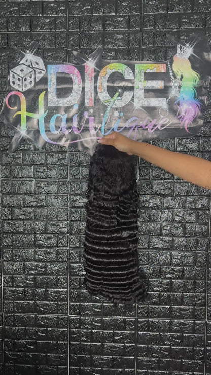 1B HD Lace Frontal Deep Wave Wig