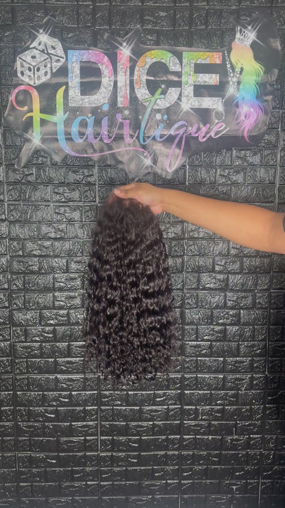 1B HD Lace Closure Water Wave Wig